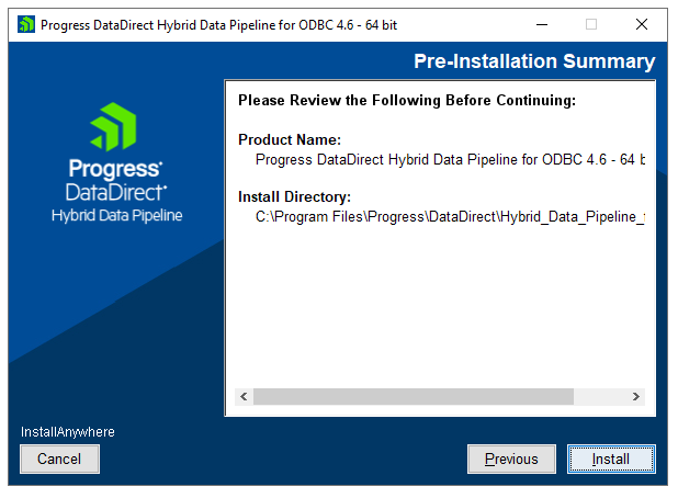 WinODBC PreInstall Step 6