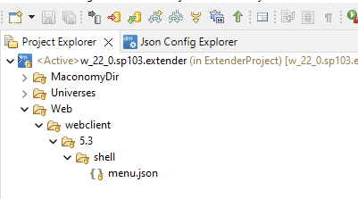 Menu.json file